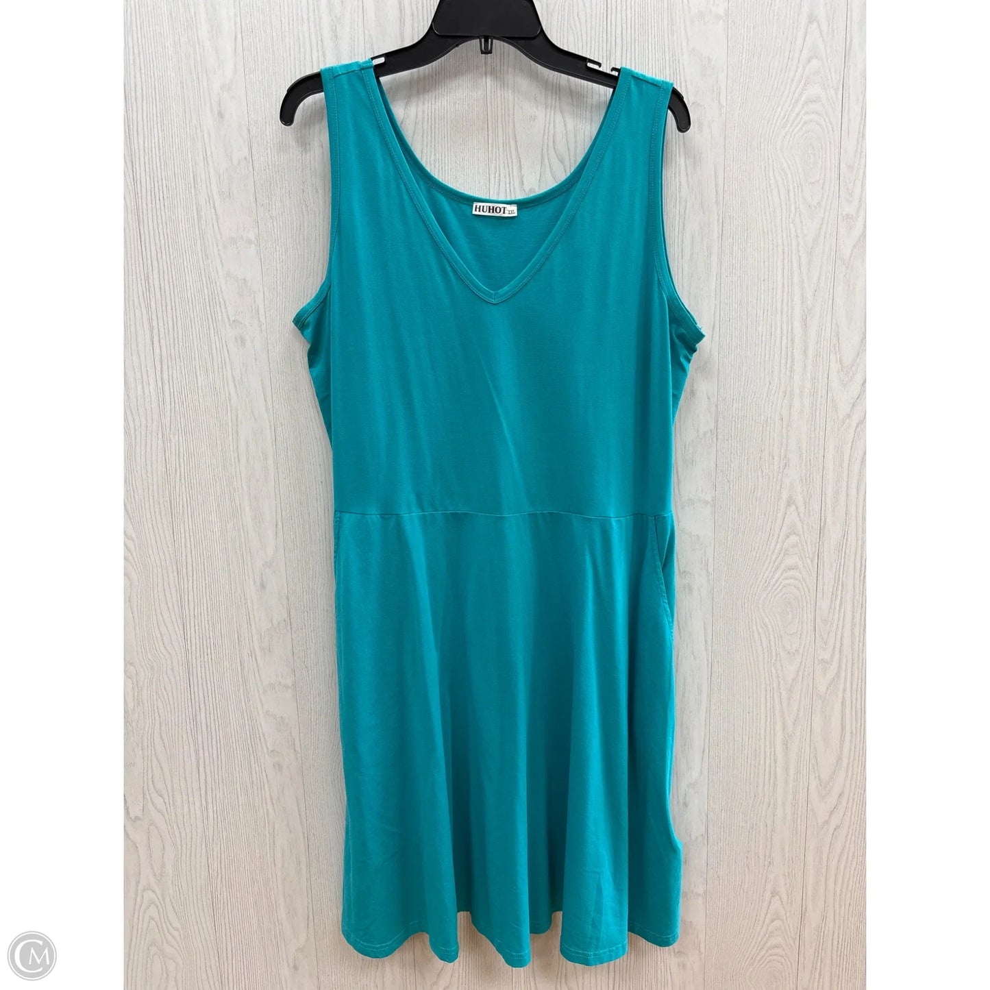 Dress Casual Short By Clothes Mentor In Teal, Size: 2x
