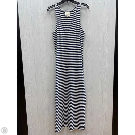 Dress Casual Maxi By Sail To Sable In Blue & White, Size: S