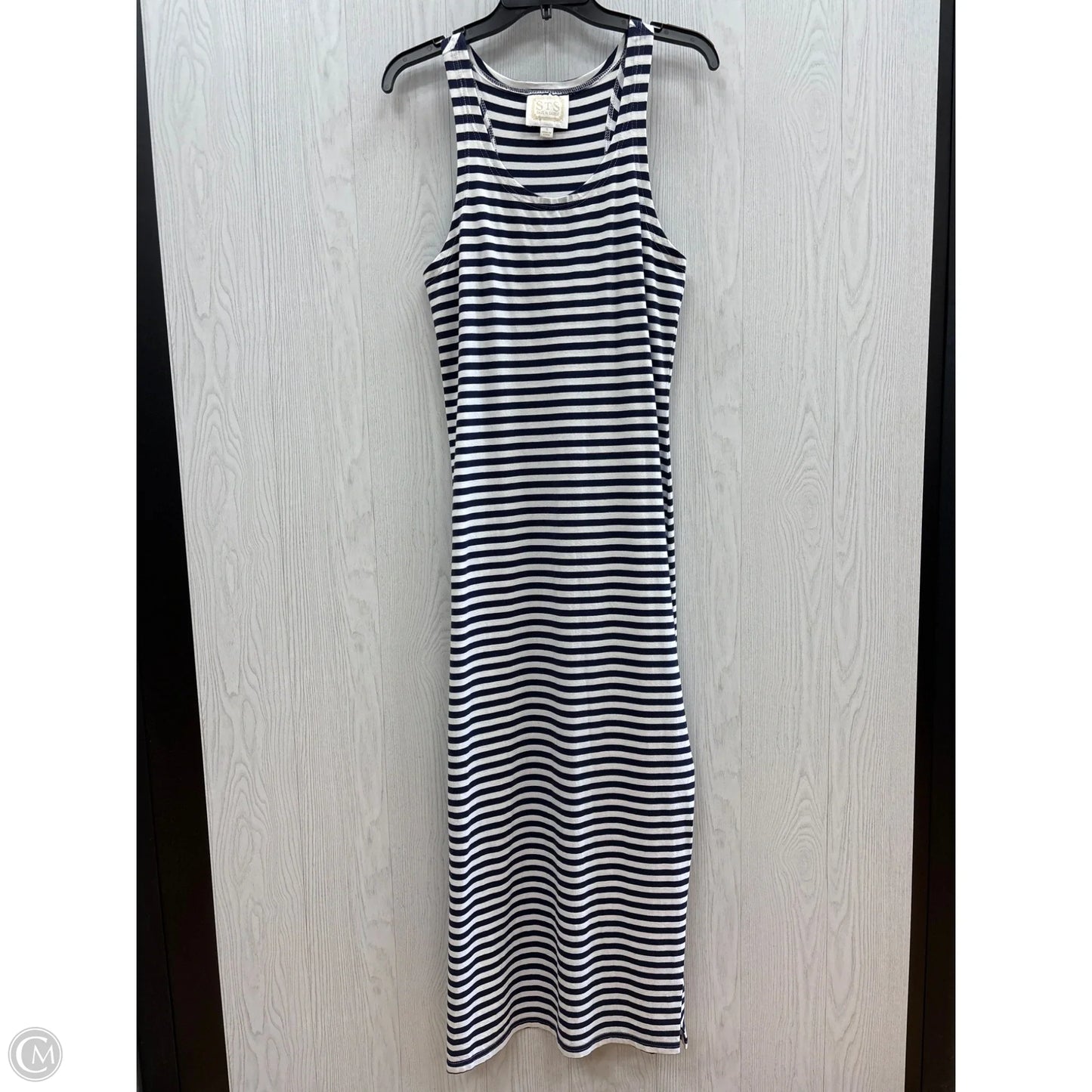 Dress Casual Maxi By Sail To Sable In Blue & White, Size: S