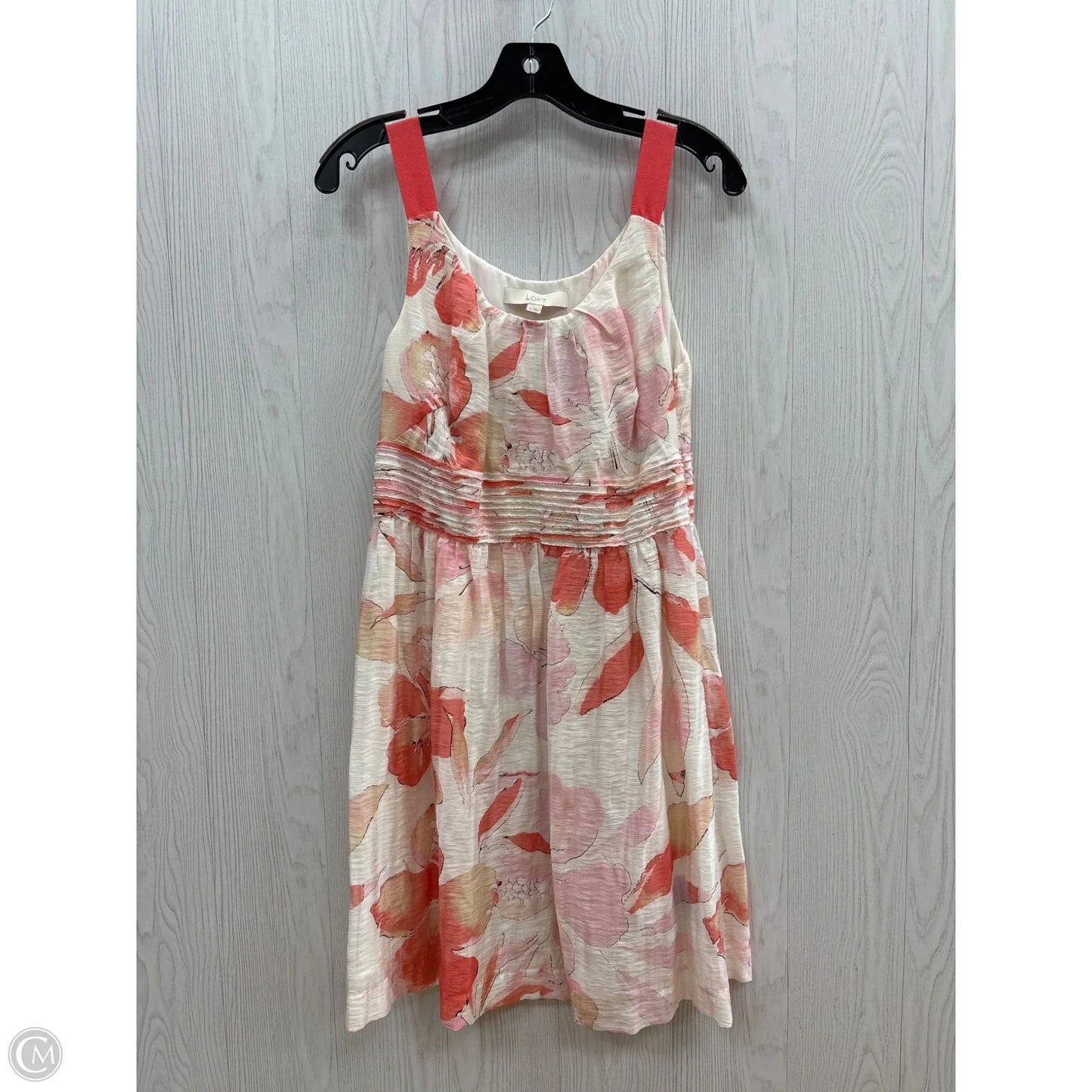 Dress Casual Short By Loft In Floral Print, Size: 4
