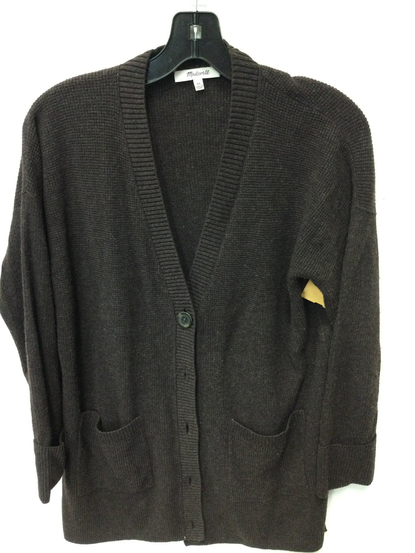 Sweater Cardigan By Madewell In Brown, Size:Xs