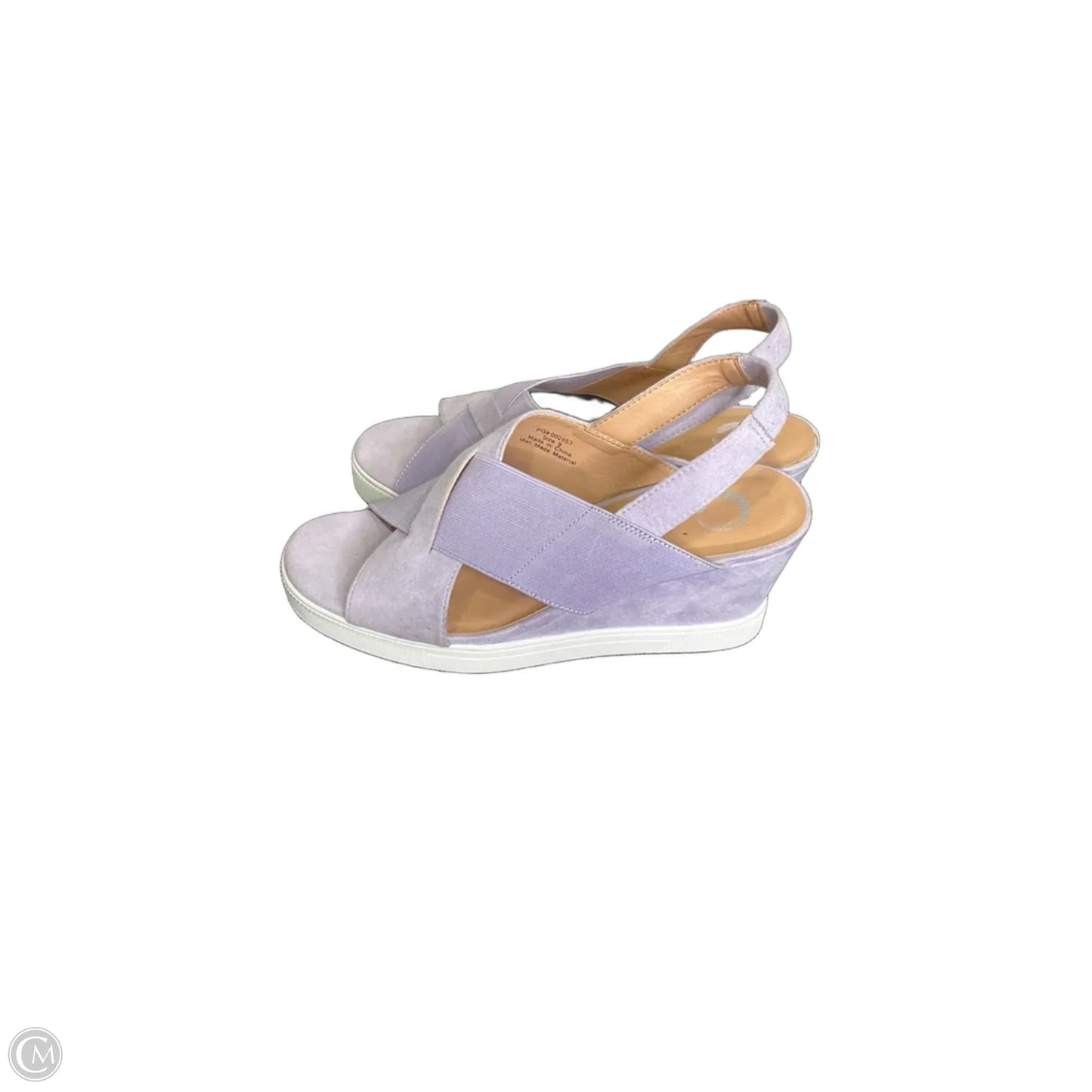 Shoes Heels Wedge By Clothes Mentor In Lavender, Size: 9