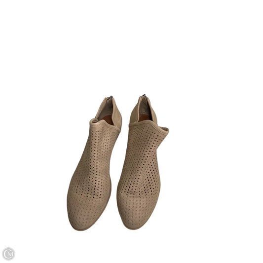 Boots Ankle Heels By Indigo In Tan, Size: 7.5