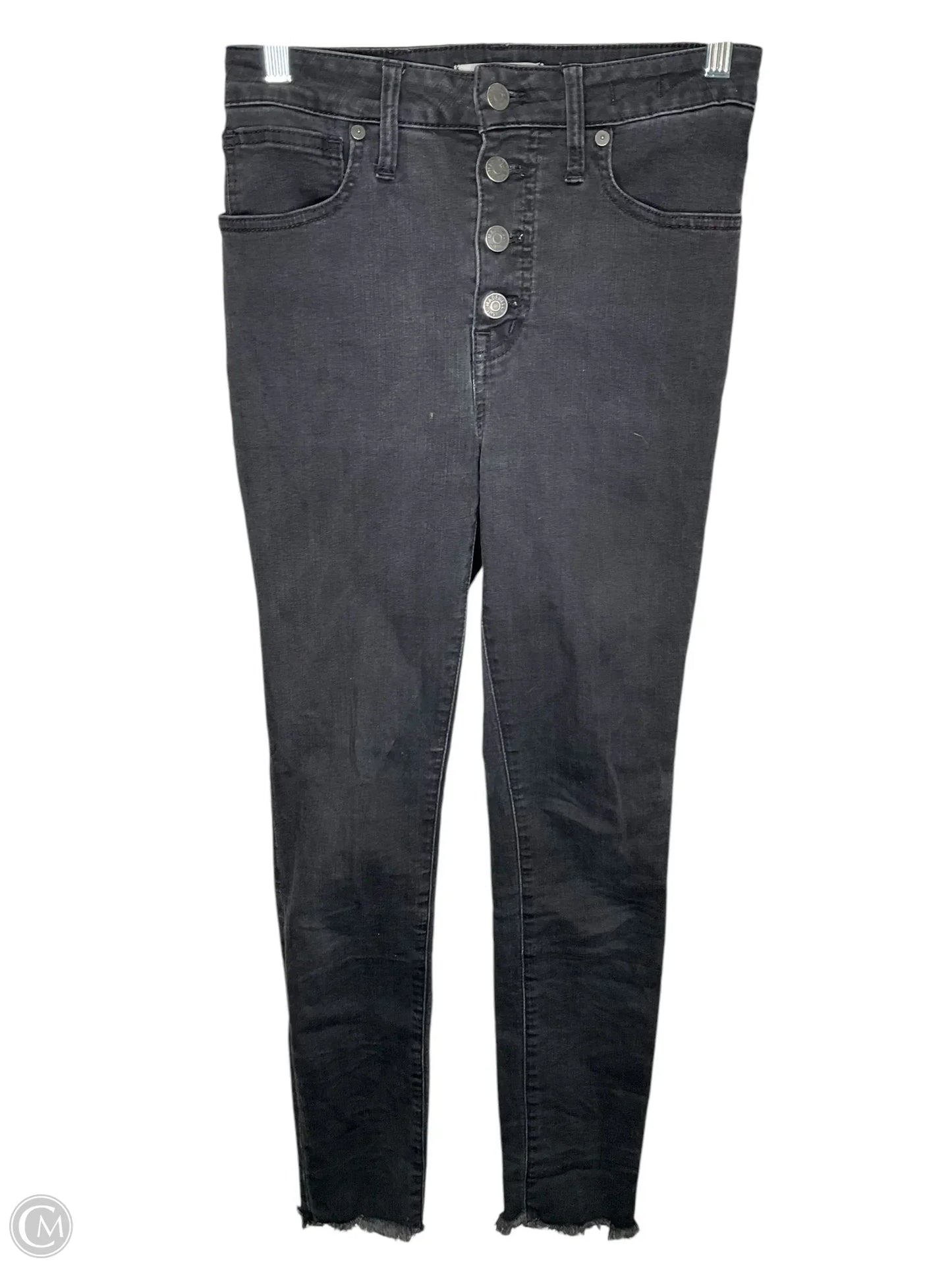 Jeans Skinny By Madewell In Black Denim, Size: 4