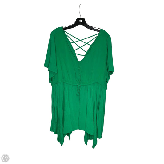 Top Short Sleeve By Torrid In Green, Size: 2x