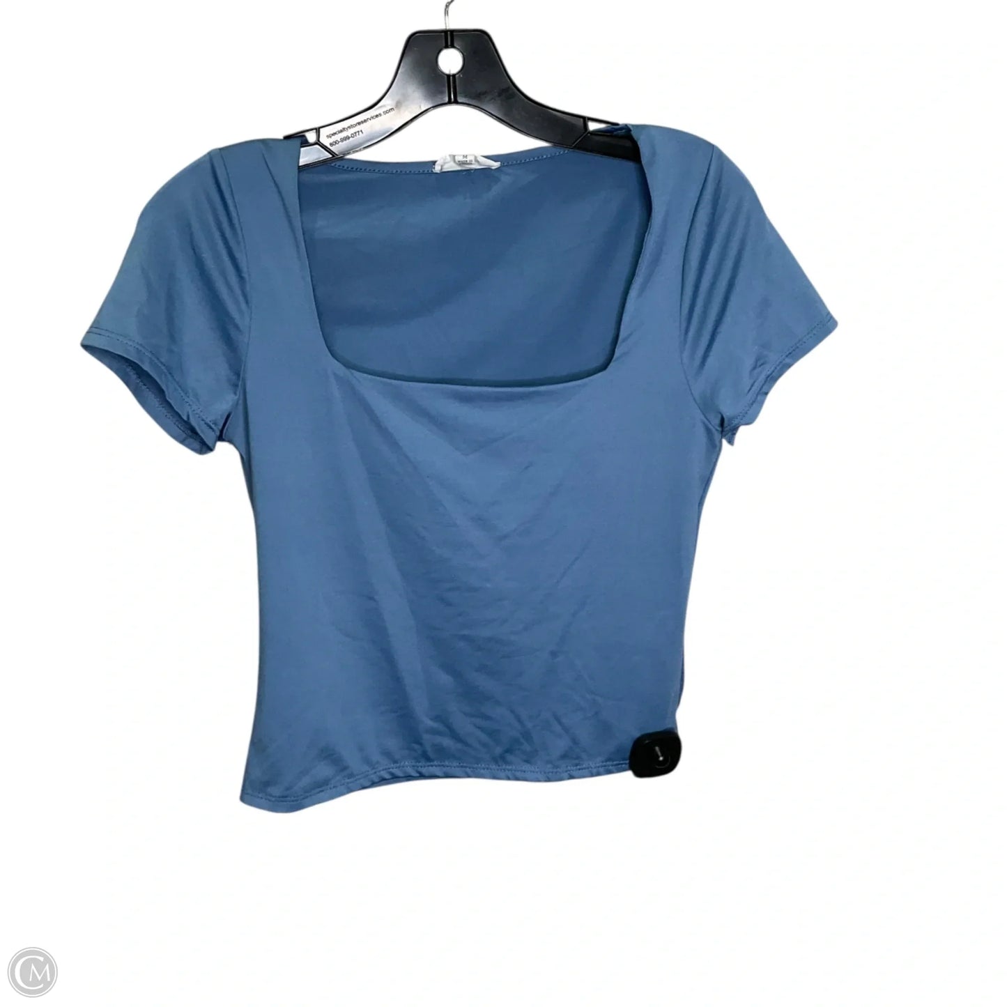 Top Short Sleeve Basic By Clothes Mentor In Blue, Size: M