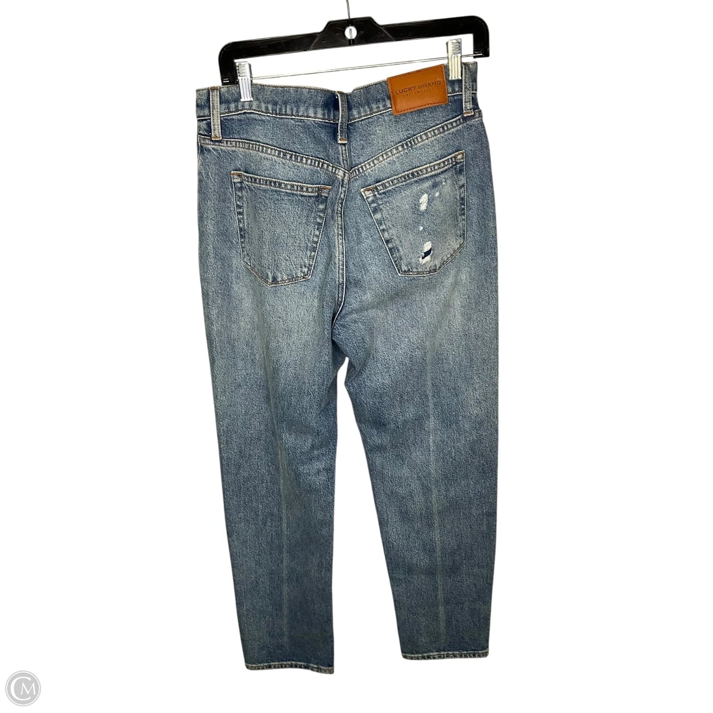 Jeans Straight By Lucky Brand In Blue Denim, Size: 8