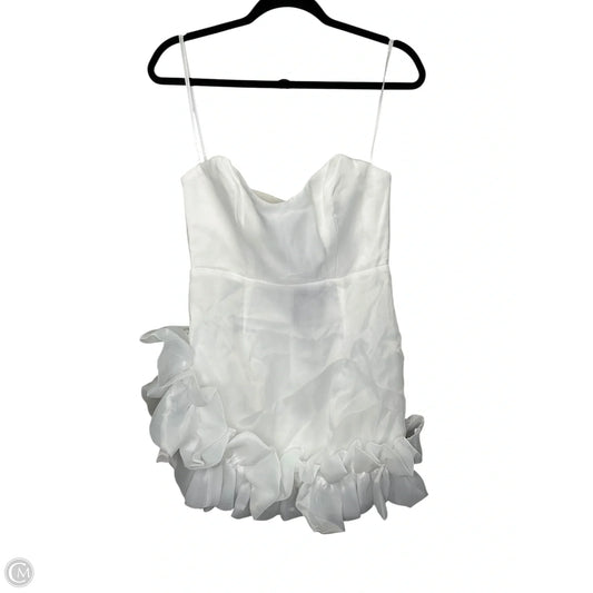Dress Party Short By Clothes Mentor In White, Size: L