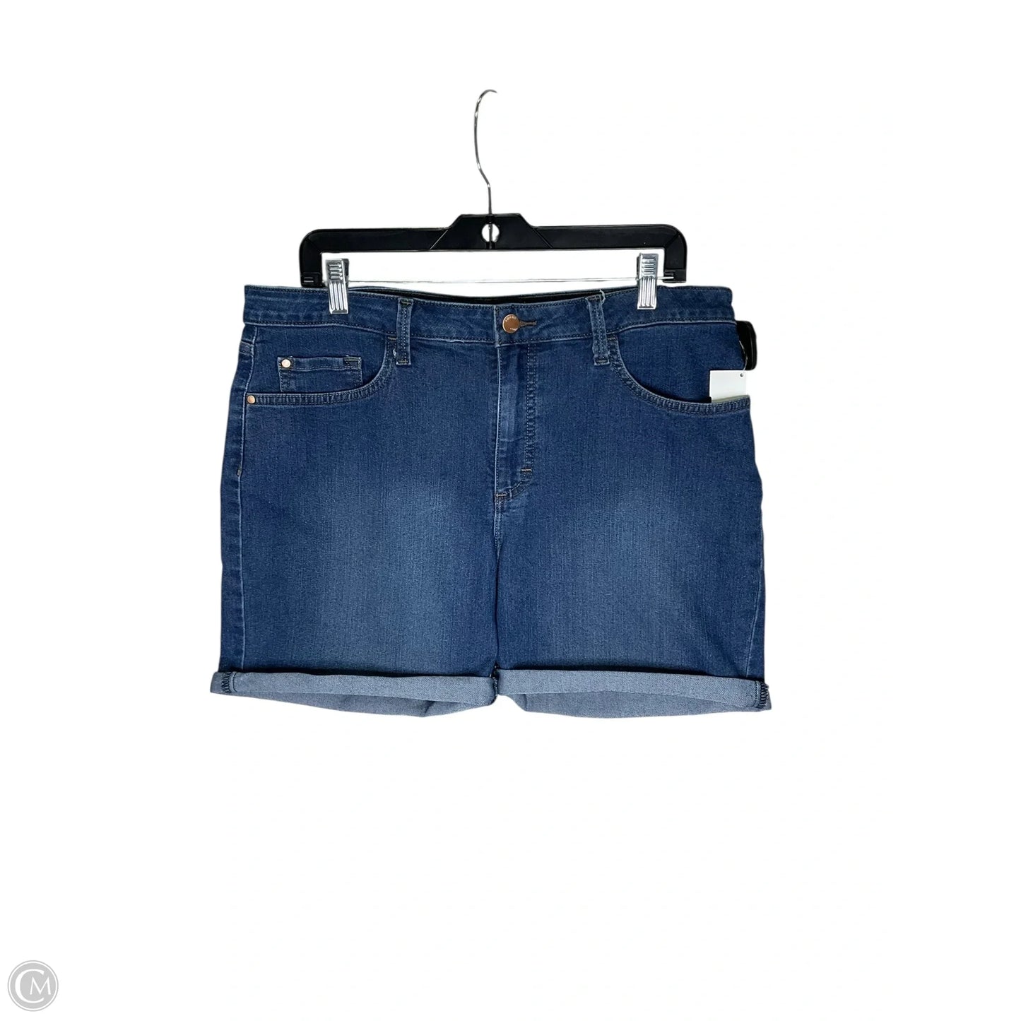 Shorts By Riders In Blue Denim, Size: 16