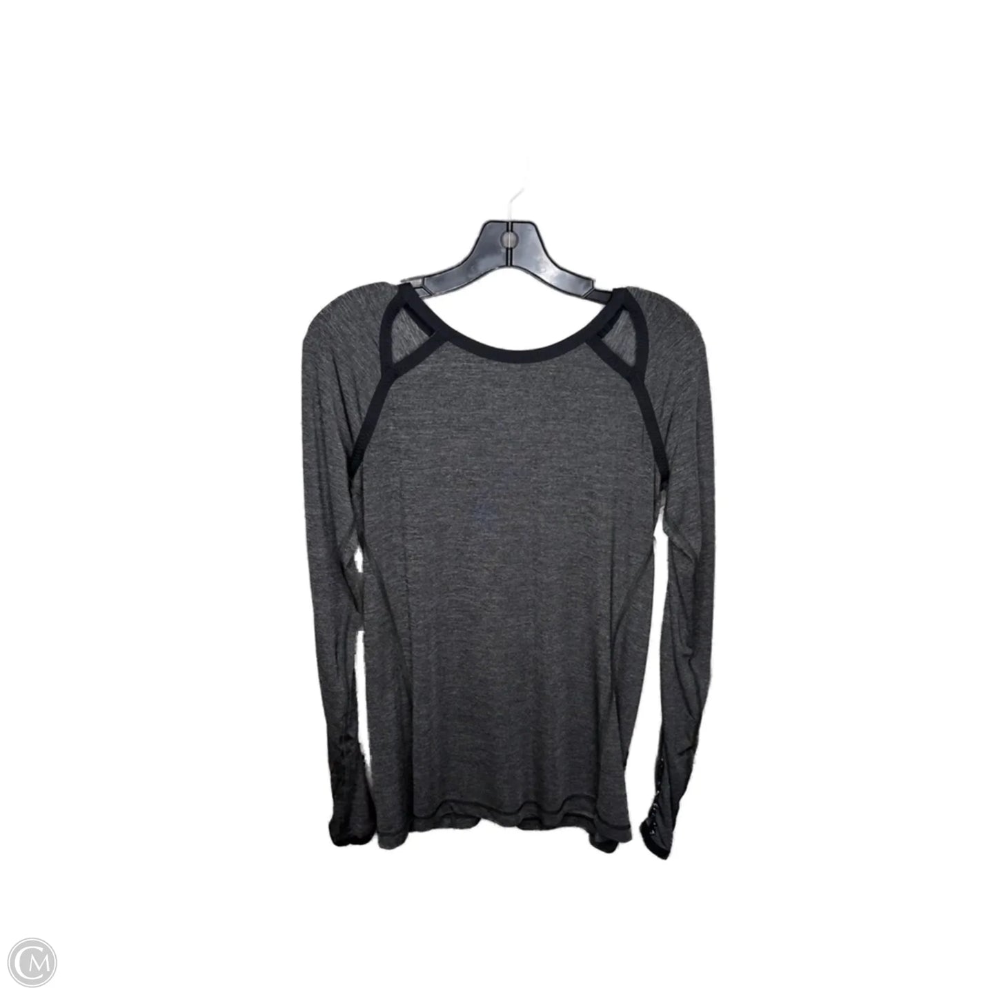 Athletic Top Long Sleeve Crewneck By Lululemon In Grey, Size: 6