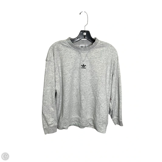 Athletic Sweatshirt Crewneck By Adidas In Grey, Size: Xs