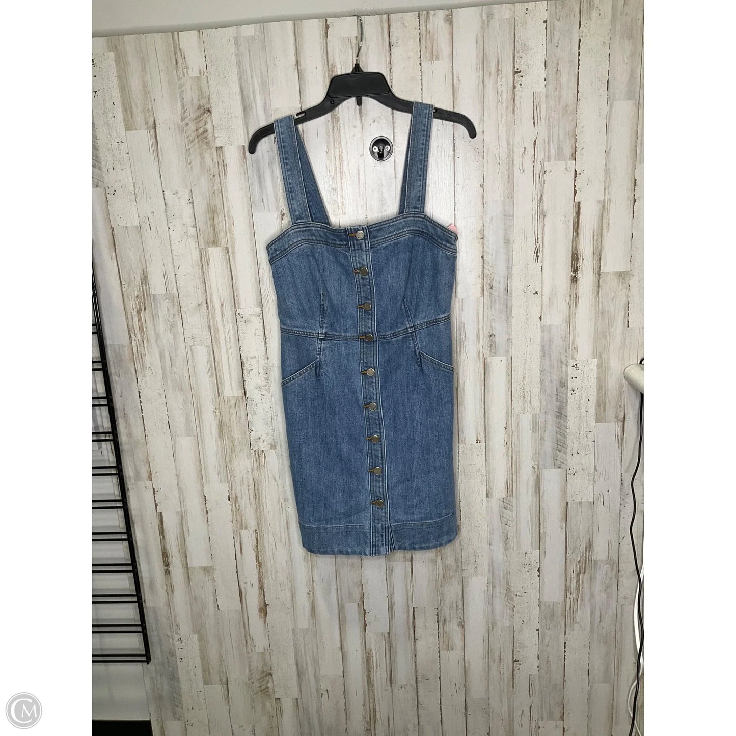 Dress Designer By Michael Kors In Blue Denim, Size: S