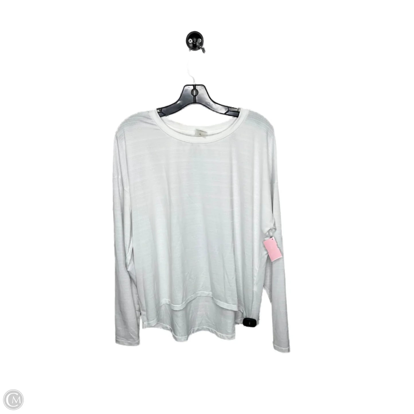 Athletic Top Long Sleeve Crewneck By Calia In White, Size: Xl