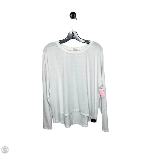Athletic Top Long Sleeve Crewneck By Calia In White, Size: Xl