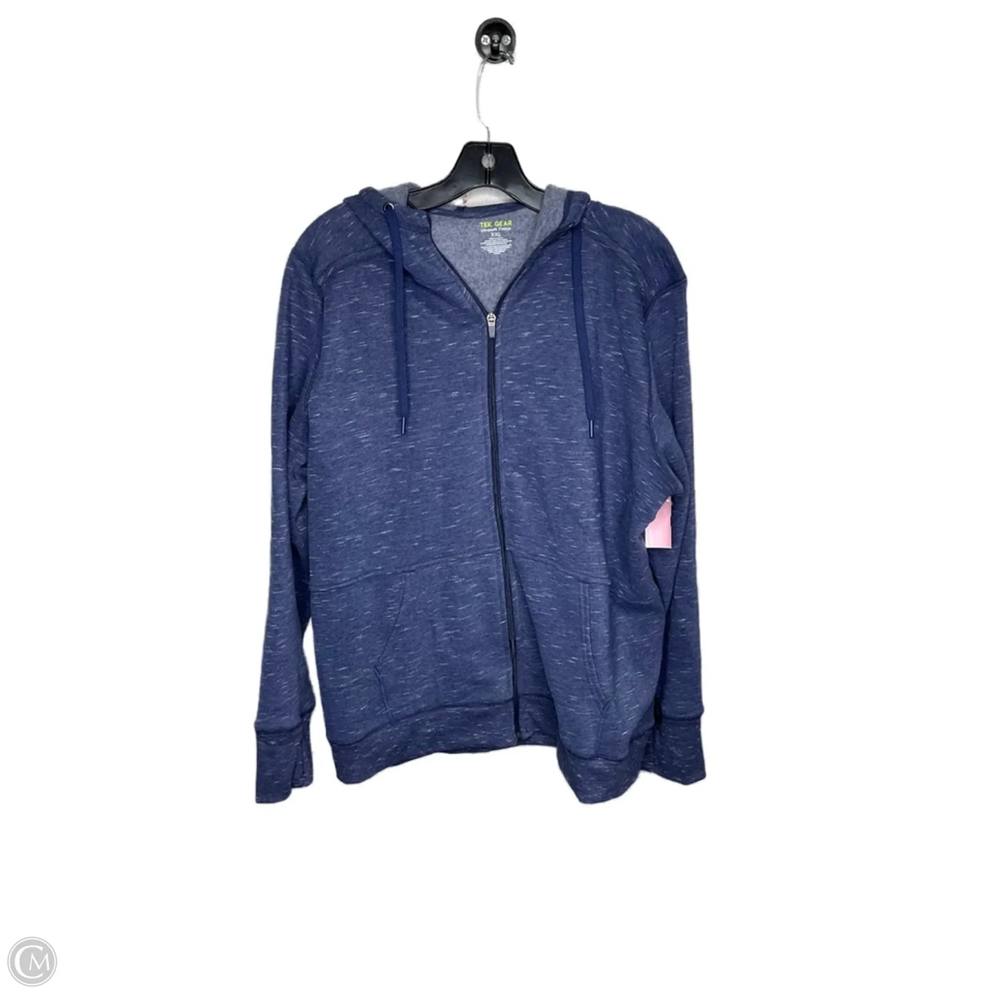 Athletic Jacket By Tek Gear In Blue, Size: 2x