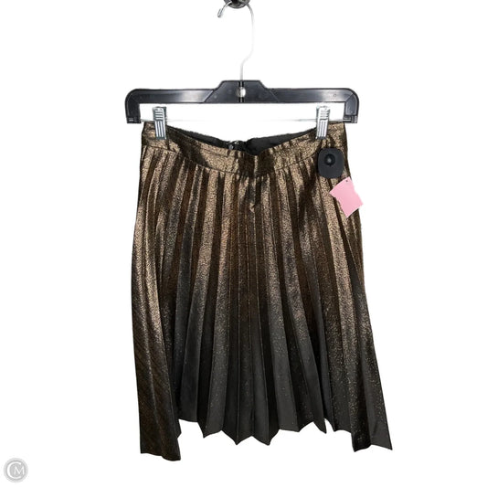 Skirt Designer By Kate Spade In Black & Gold, Size: 4