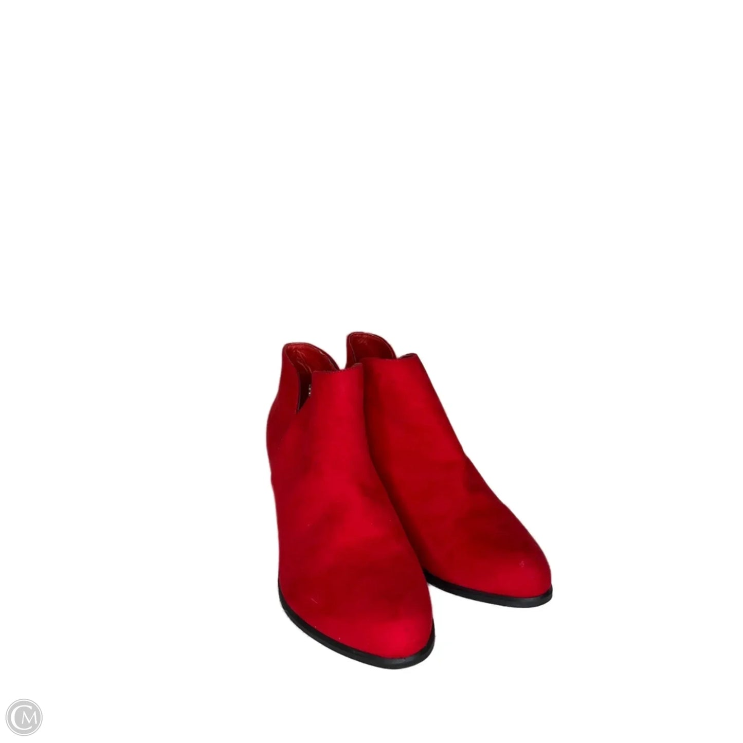 Boots Ankle Heels By Daisy Fuentes In Red, Size: 10