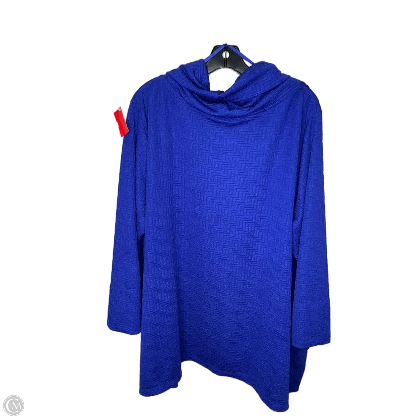 Top Long Sleeve By Ali Miles In Blue, Size: 2x