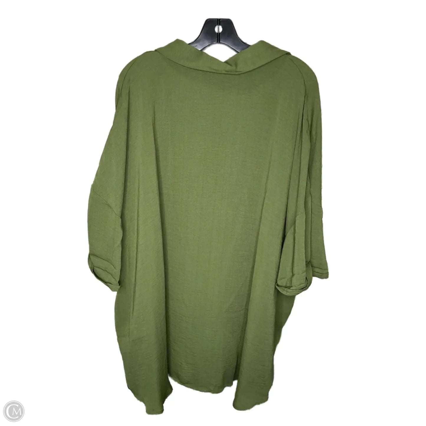 Top Short Sleeve By Treasure And Bond In Green, Size: 3x