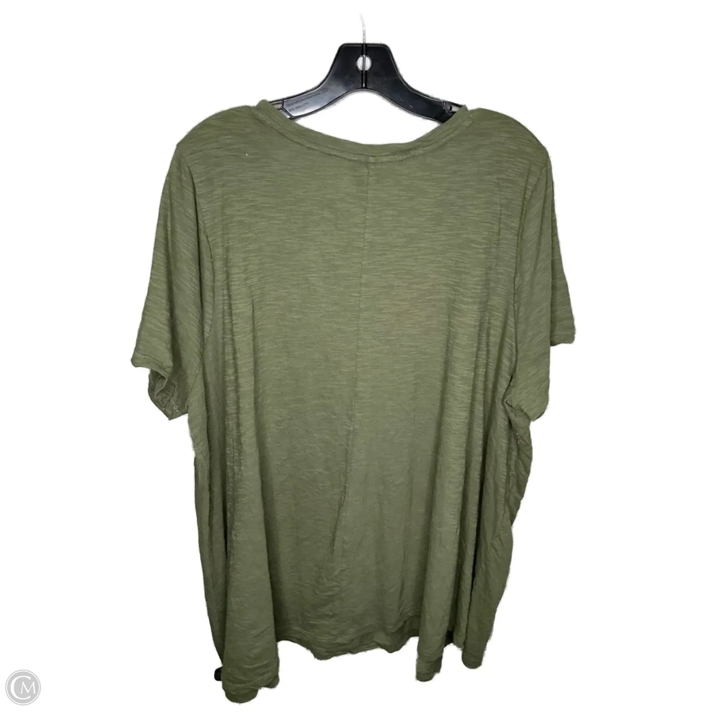 Top Short Sleeve By Lane Bryant In Green, Size: 3x