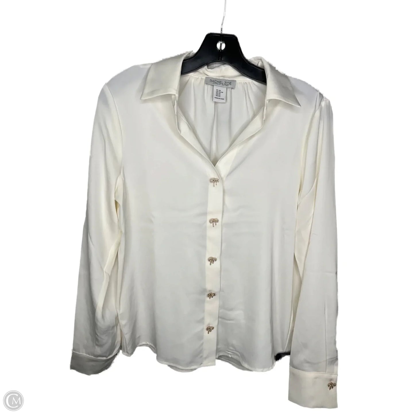 Top Long Sleeve By Rachel Zoe In Cream, Size: Xs