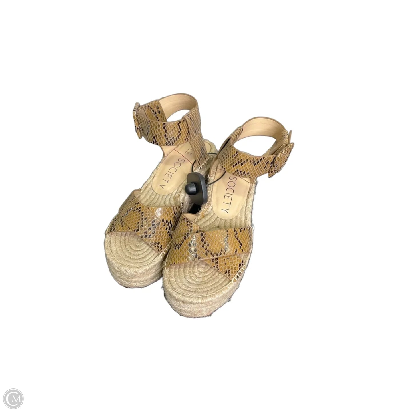 Sandals Heels Platform By Sole Society In Snakeskin Print, Size: 7.5