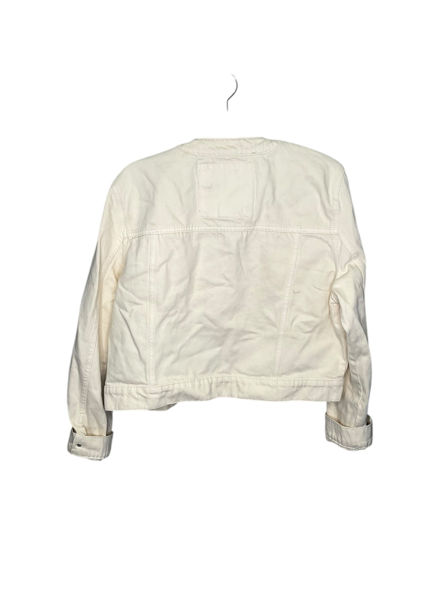 Jacket Denim By Michael Kors In Cream, Size: Xl