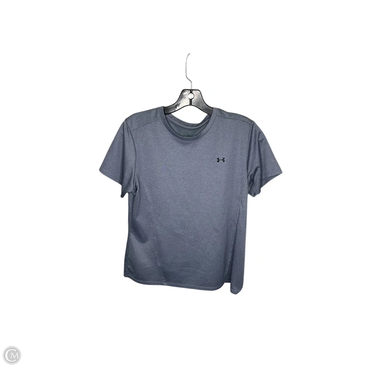 Athletic Top Short Sleeve By Under Armour In Blue, Size: M