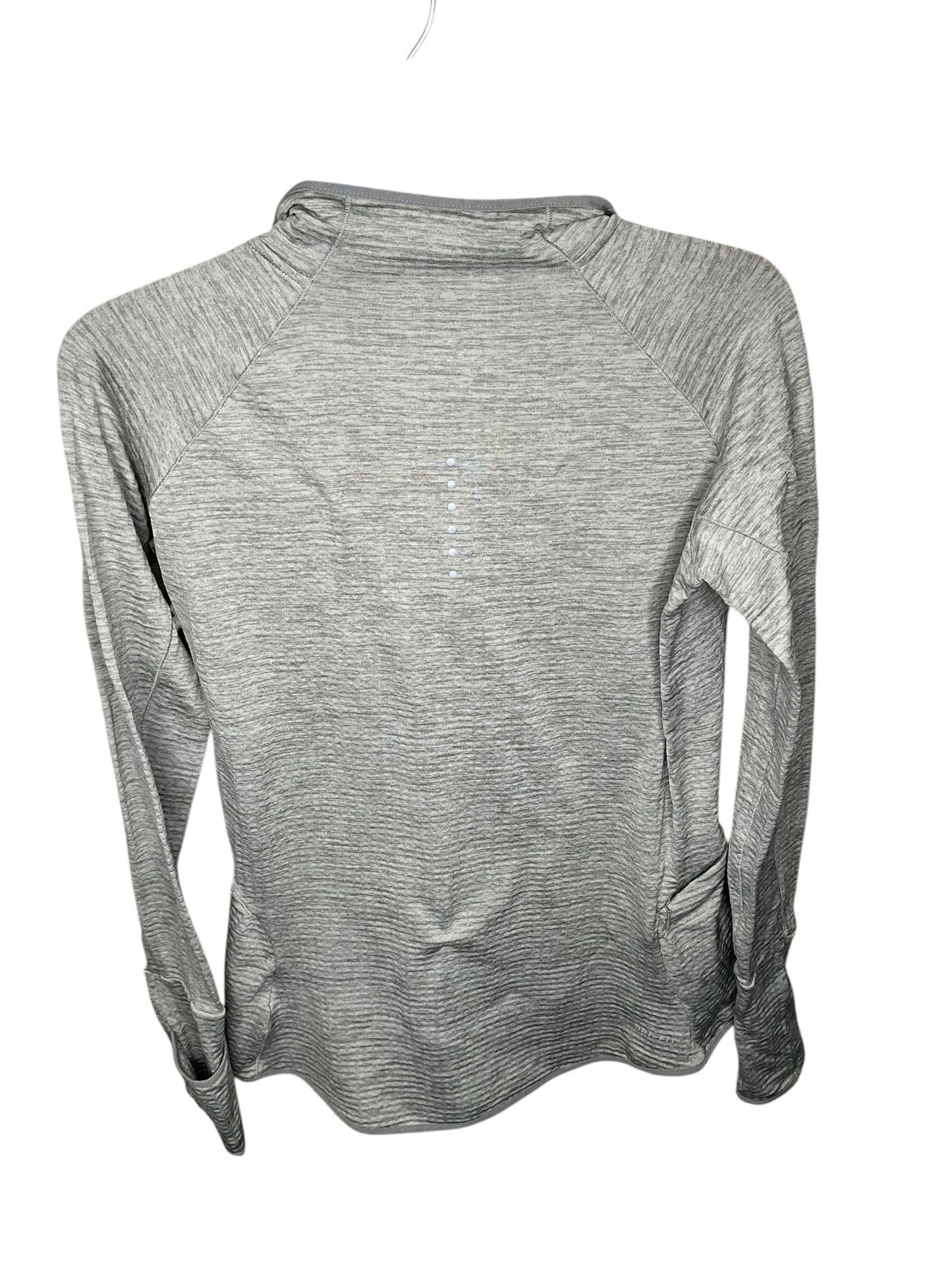 Athletic Jacket By Nike In Grey, Size: M