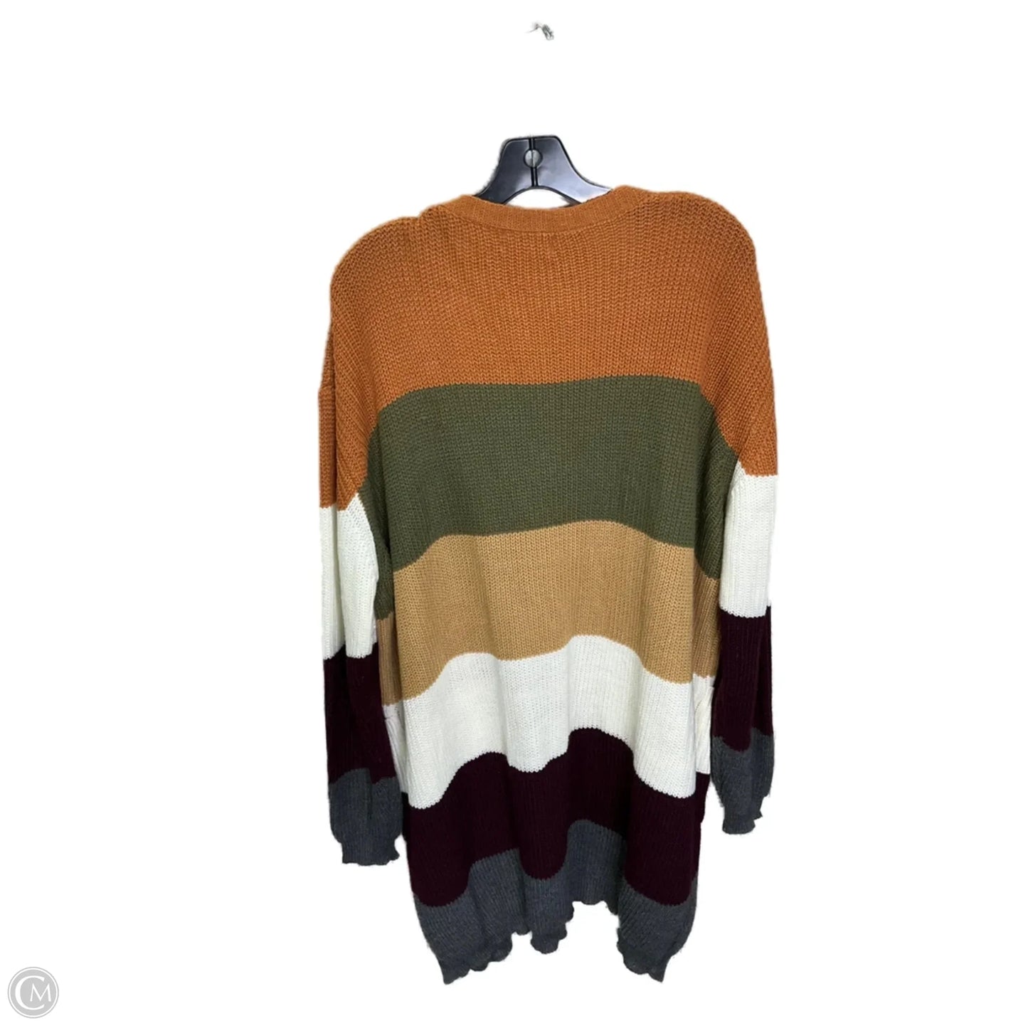 Cardigan By Haptics In Striped Pattern, Size: 2x