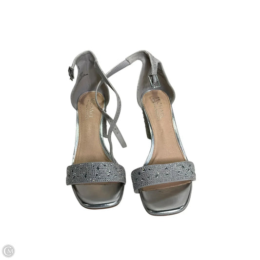 Shoes Designer By Michael Kors In Silver, Size: 8