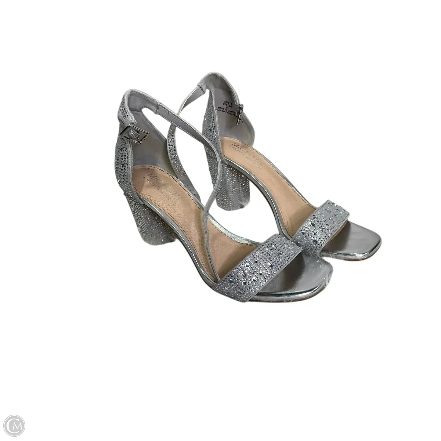 Shoes Designer By Michael Kors In Silver, Size: 8