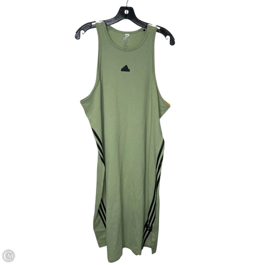 Athletic Dress By Adidas In Green, Size: 2x