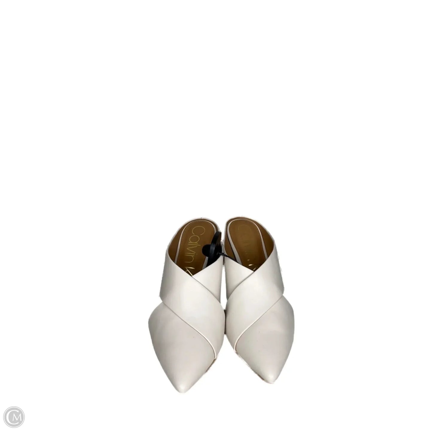 Shoes Heels Kitten By Calvin Klein In White, Size: 8