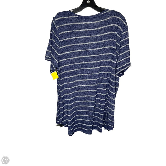 Top Short Sleeve By Maurices In Blue, Size: 10