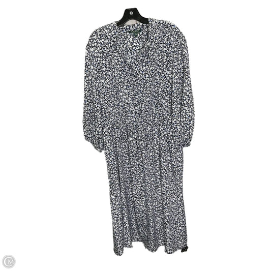 Dress Casual Maxi By Lauren By Ralph Lauren In Floral Print, Size: 20