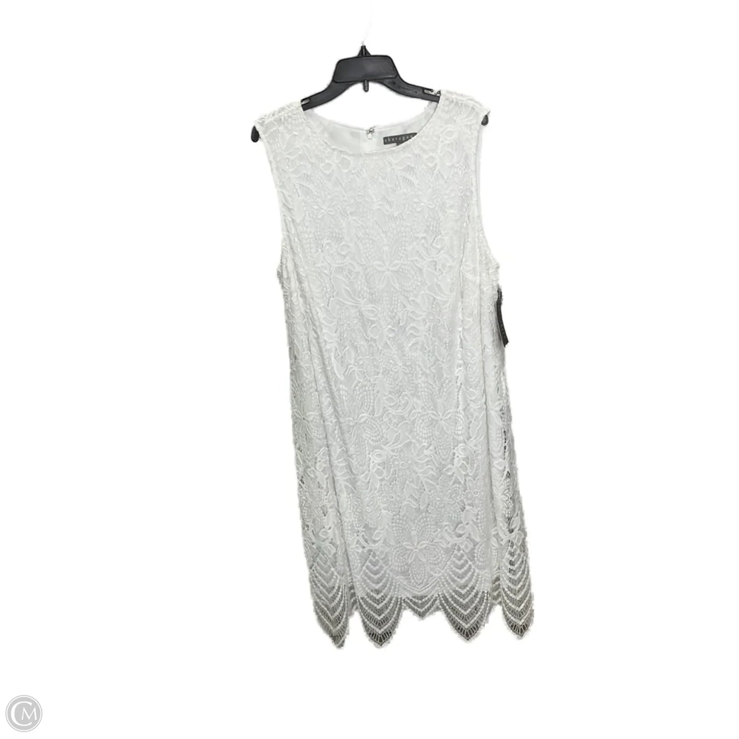 Dress Casual Midi By Sharagano In White, Size: 20