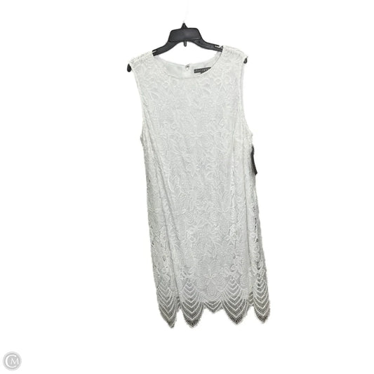 Dress Casual Midi By Sharagano In White, Size: 20