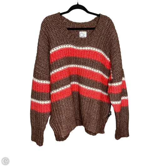 Sweater By Offline By Aerie In Brown & Red, Size: Xl