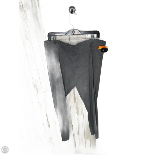 Pants Leggings By Cato In Grey, Size: Xl