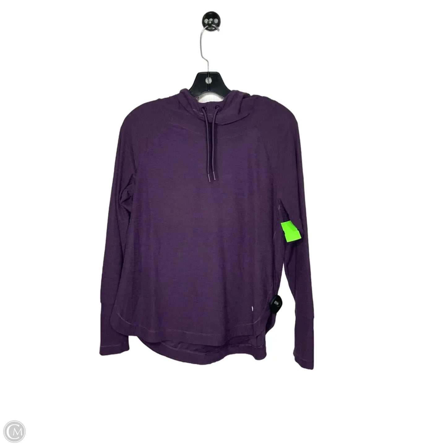 Athletic Top Long Sleeve Collar By Apana In Purple, Size: M