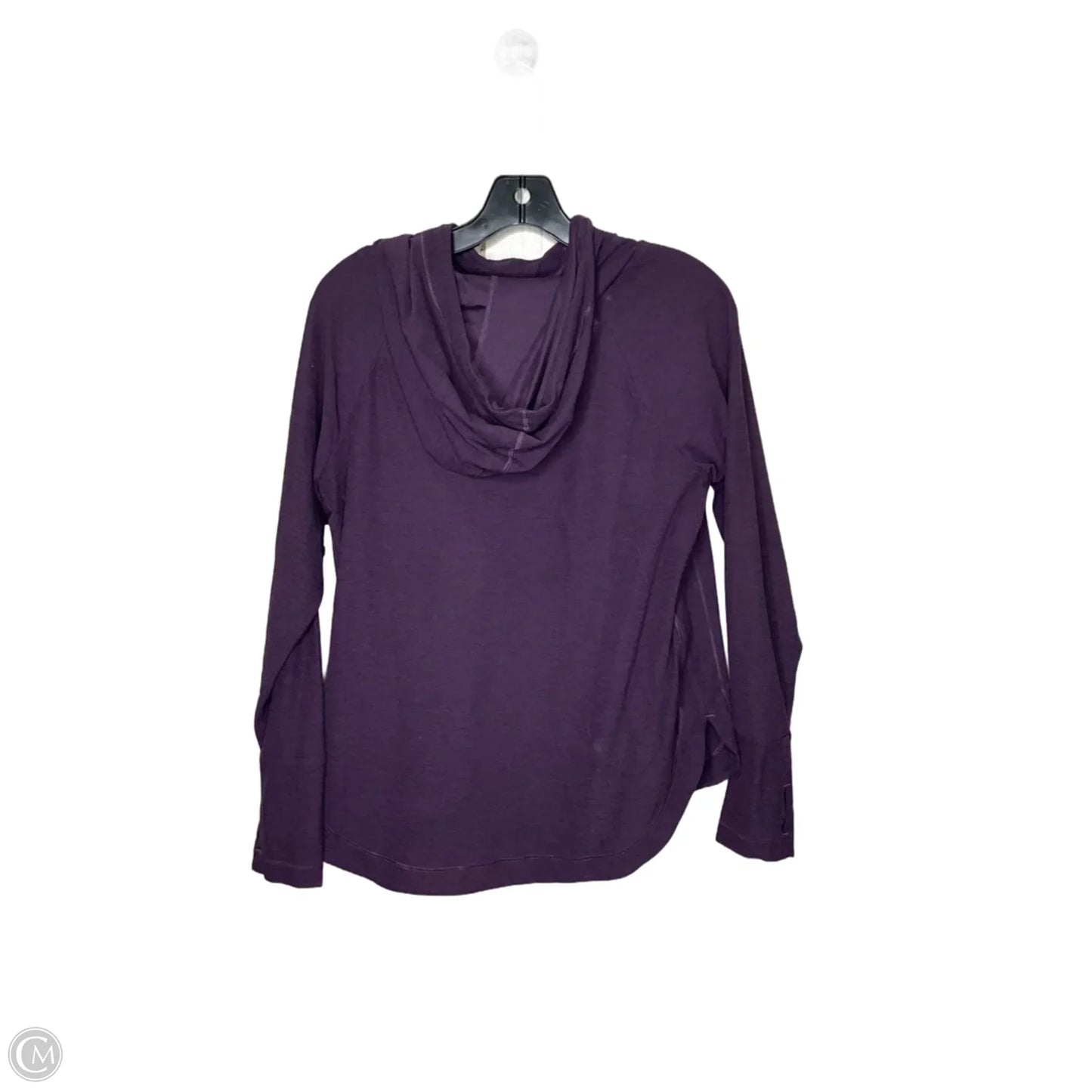 Athletic Top Long Sleeve Collar By Apana In Purple, Size: M