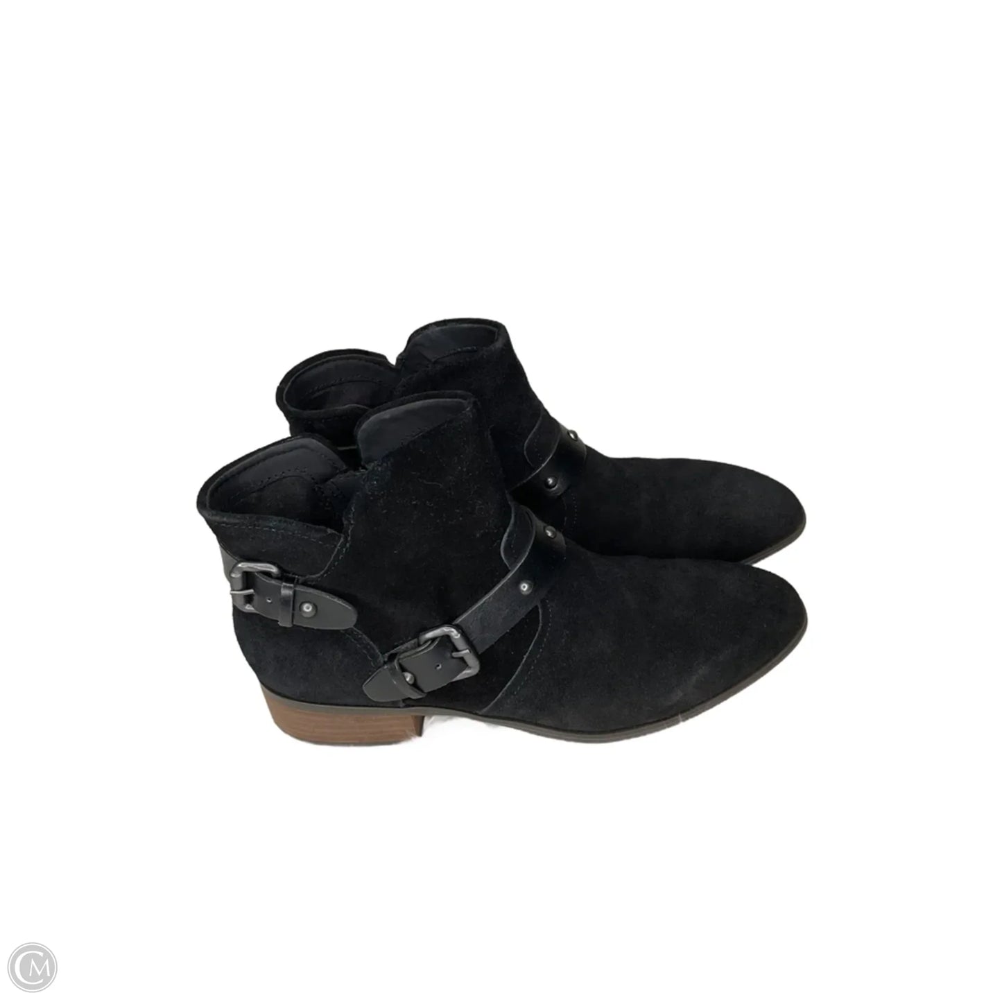 Boots Ankle Flats By Crown Vintage In Black, Size: 9.5