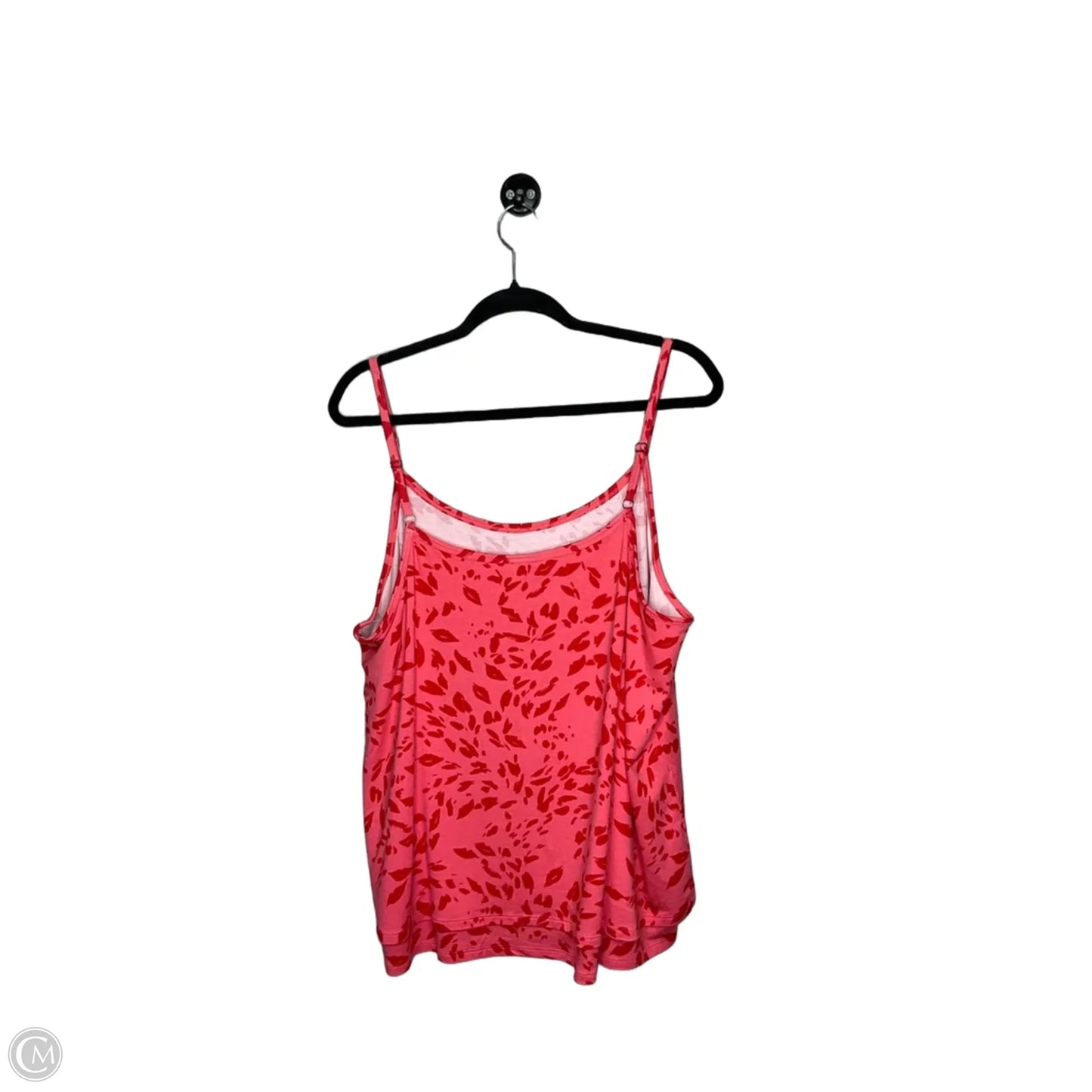 Top Sleeveless By Cabi In Pink & Red, Size: L