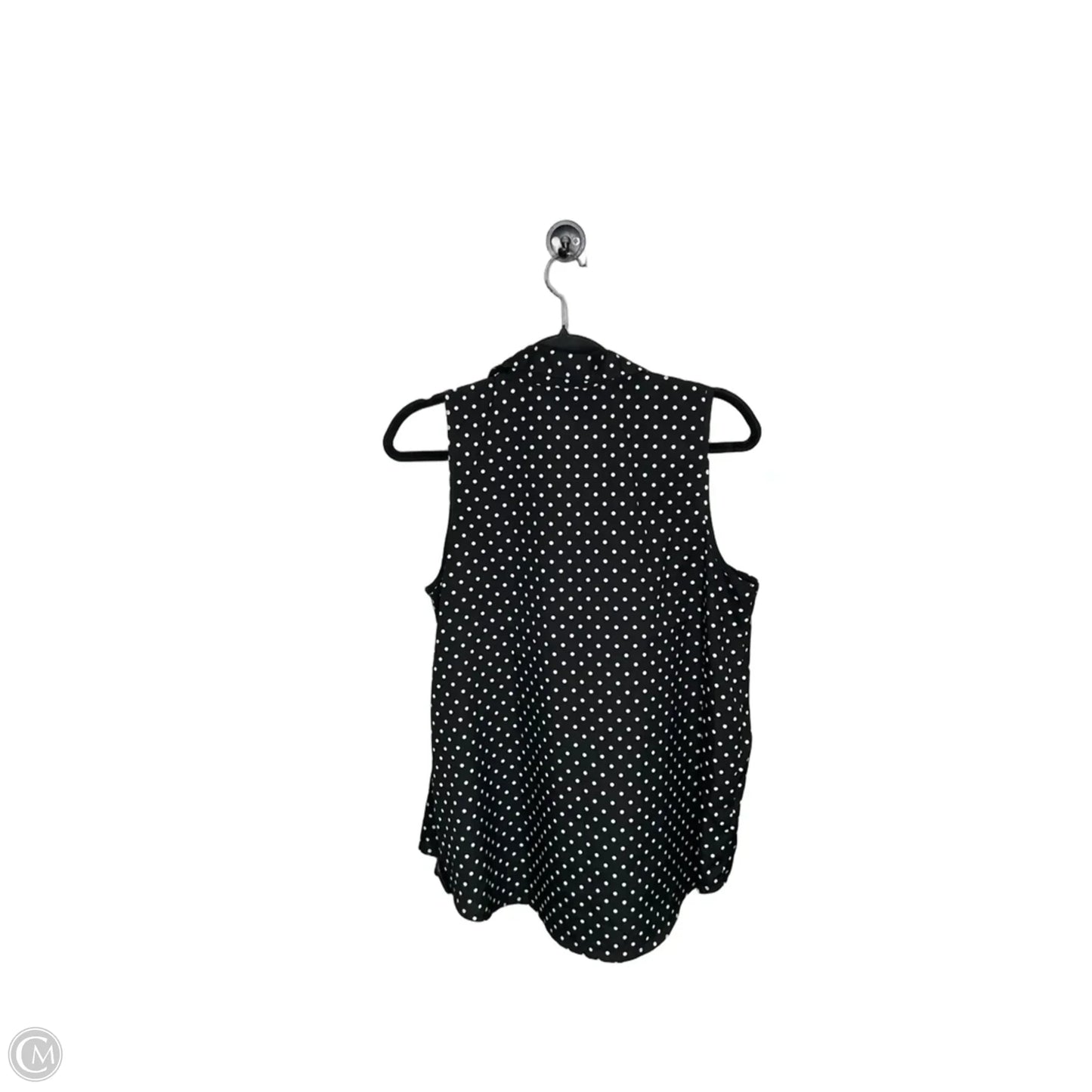 Top Sleeveless By Jules & Leopold In Polkadot Pattern, Size: L