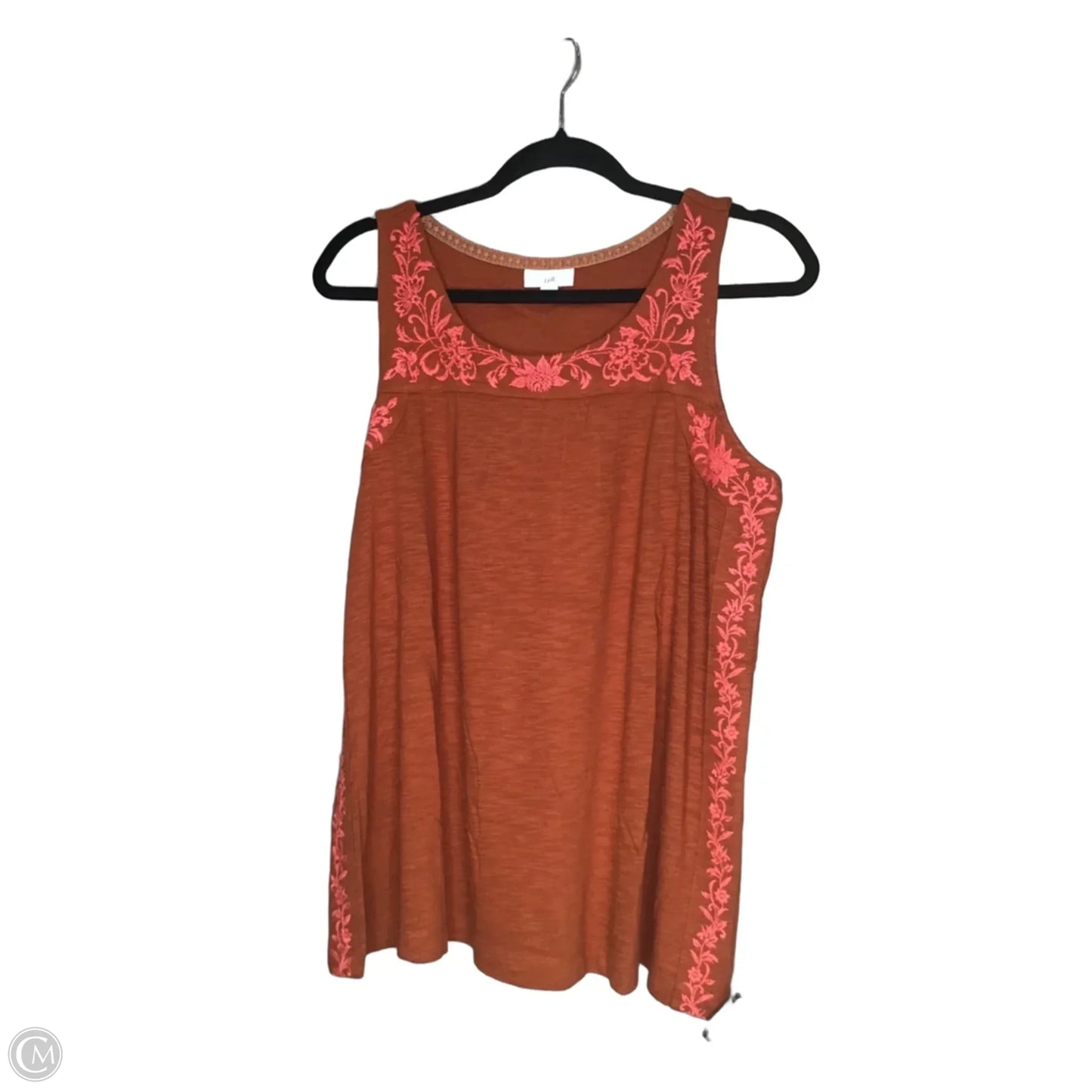 Top Sleeveless By J. Jill In Orange, Size: L