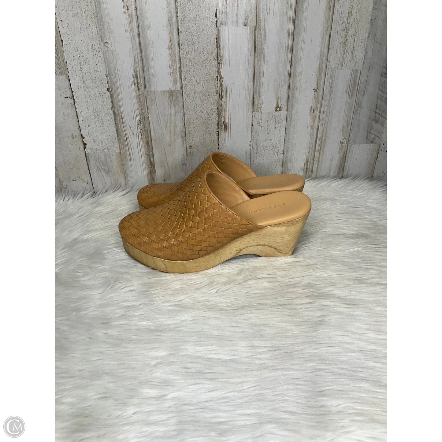 Sandals Heels Platform By Everlane In Tan, Size: 8.5