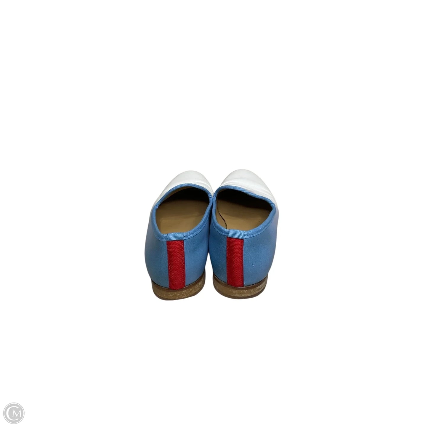 Shoes Flats By Cmb In Blue & White, Size: 9