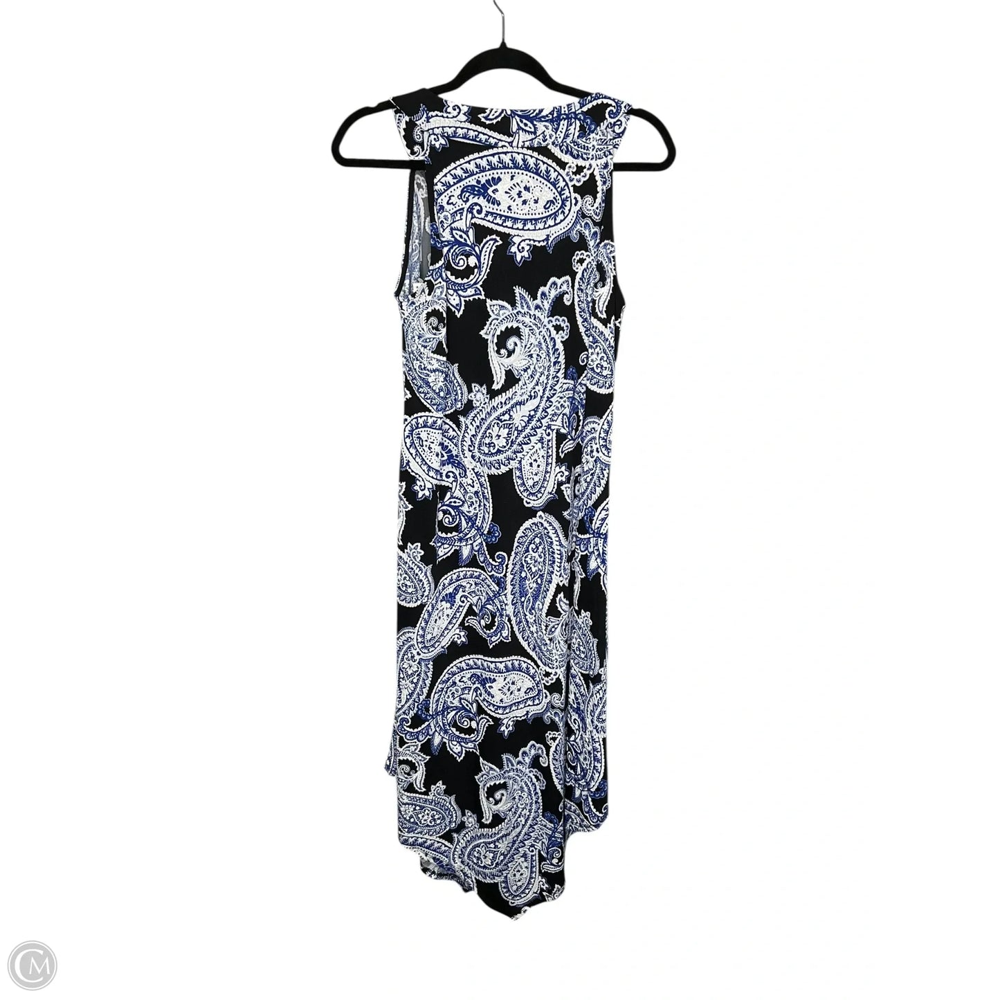 Dress Casual Maxi By Dana Buchman In Black & Blue, Size: M