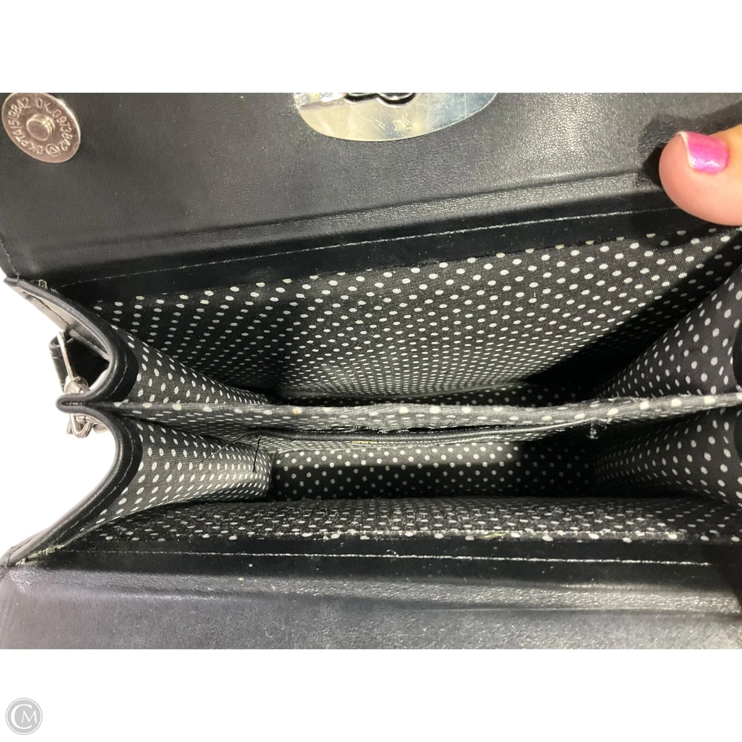 Handbag Leather By Clothes Mentor, Size: Medium